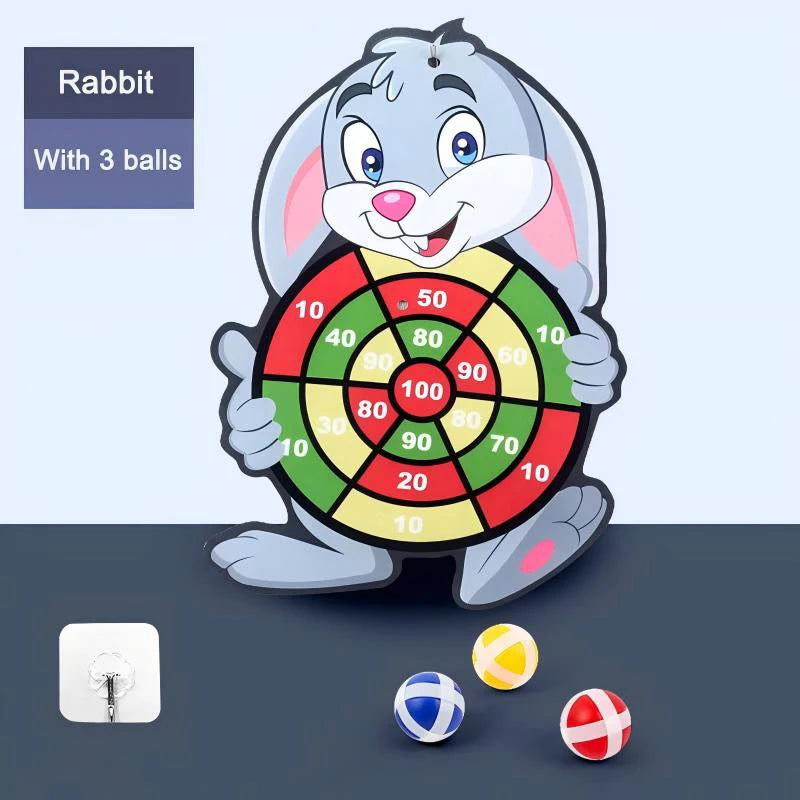 Educational Dart Board Baby Toy with Sticky Ball Darts – Indoor Montessori Sports Game for Children (Ages 3–7)