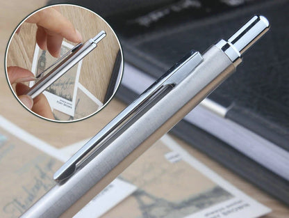 Portaminas Completamente Metálico de 0.3/0.5/0.7/0.9/1.3/2.0/3.0 mm – Lápiz de Dibujo Técnico Automático con Minas para Dibujo, Boceto, Pintura, Suministros de Oficina y Escolares
