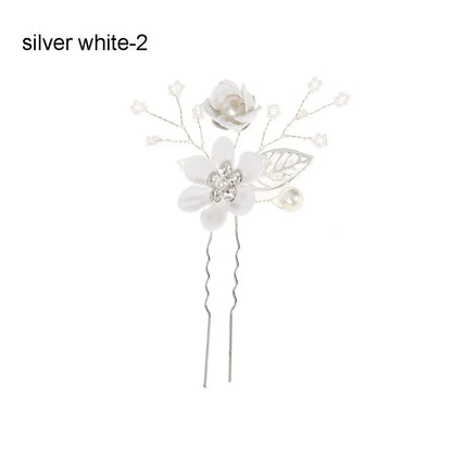 Luxury Floral Bridal Hair Comb with Gold Leaves – Crystal Wedding Hair Accessory for Brides & Prom