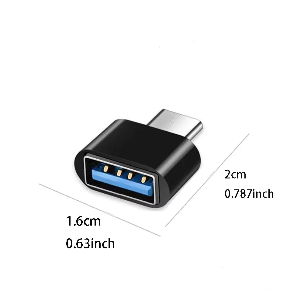 USB-C to USB 3.0 OTG Adapter – Type-C Male to USB-A Female Data Connector for MacBook, iPad & USB-C Devices