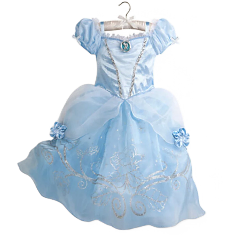 Girls’ Princess Cosplay Dress – Elsa, Anna & Rapunzel-Inspired Kids Costume for Halloween, Birthday Parties & Dress-Up Events