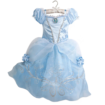 Girls’ Princess Cosplay Dress – Elsa, Anna & Rapunzel-Inspired Kids Costume for Halloween, Birthday Parties & Dress-Up Events