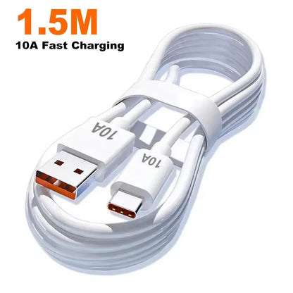 5-in-1 240W GaN Desktop Charger – 3PD + 2USB Fast Charging Adapter with 10A USB-C Cable for iPhone 17/16 Pro, Samsung & Laptops