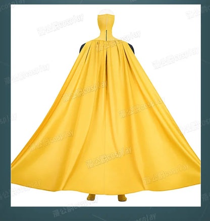 Invincible Inspired Sinister Mark Cosplay Costume – Men’s Yellow Uniform Disguise Outfit for Anime Halloween, Carnival & Party Roleplay