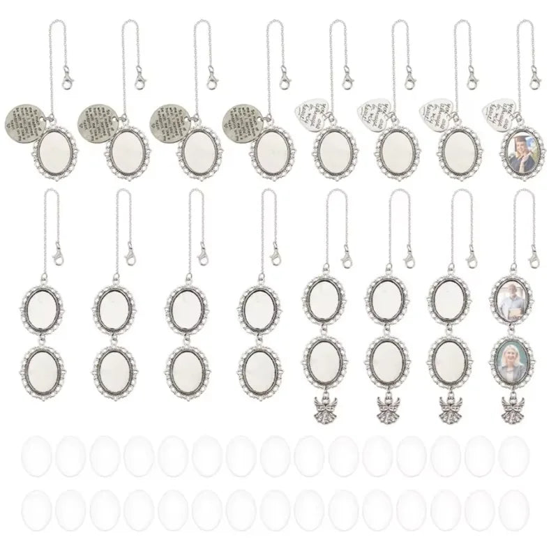 Wedding Bouquet Photo Charm – Oval Picture Frame Pendant Brooch for Bridal Bouquets & Memorial Keepsakes