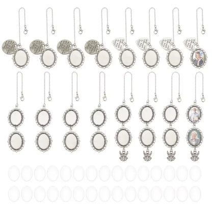 Wedding Bouquet Photo Charm – Oval Picture Frame Pendant Brooch for Bridal Bouquets & Memorial Keepsakes