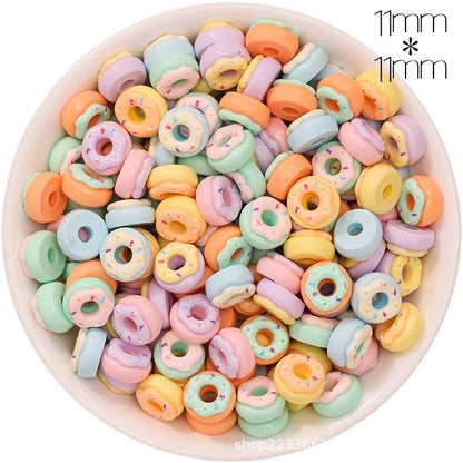 30/300pcs Mini Breloques en Résine Bonbon Fleur Amour – Mignons Accessoires de Bricolage pour Nail Art, Barrettes à Cheveux, Scrapbooking, Bijoux Faits Main et Projets Créatifs pour Enfants