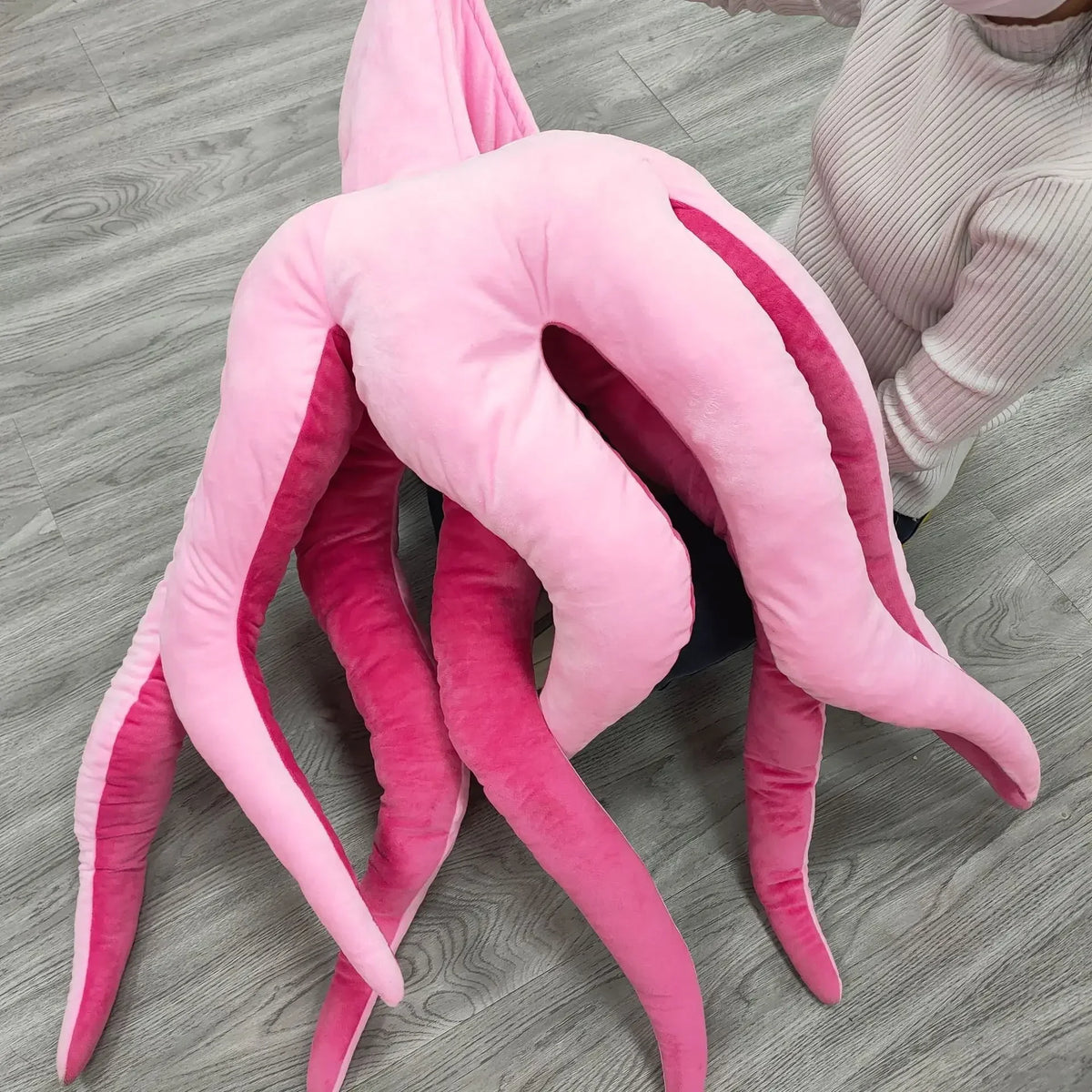 2026 Cute Giant Dinosaur Octopus Baby Costume – Funny Pink Kigurumi Hooded Romper & Plush Jumpsuit for Halloween, Christmas & Role Play