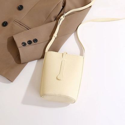 Bolso de cuero sintético suave para mujer, bandolera de gran capacidad con bolsillo para el móvil