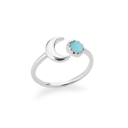 Gold Stainless Steel Lotus Flower Opal Ring – Vintage Oval Stone Statement Ring for Women | Elegant Fashion Jewelry Gift