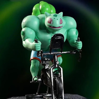 18cm Pokémon Figures – Gym Cartoon Fitness Muscle Action Figures (Charmander, Bulbasaur, Squirtle) Anime Fit Model Figurines Toys
