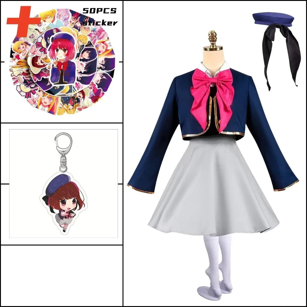 Anime Oshi no Ko Arima Kana Cosplay Costume Uniform Dress Set