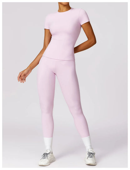 Camiseta de running NCLAGEN para mujer – Top deportivo transpirable de manga corta para gimnasio, yoga, fitness, entrenamiento y ropa deportiva