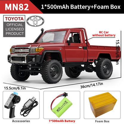 ZWN MN82 Camion Tout-Terrain RC 4x4 LC79 à l'Échelle 1:12 avec Lumières LED, Modèle de Simulation Complet pour Enfants et Adultes
