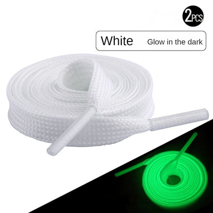 2PCS Glow-in-the-Dark Shoelaces – 100/120/160cm Luminous Colorful Shoe Laces for Kids & Children, Party Accessories & Gifts