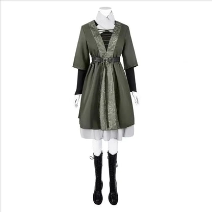 Halloween Party Women Cosplay Costume | Anime Game Style Hooded Cape Dress | Full Outfit Casual Party Wear
