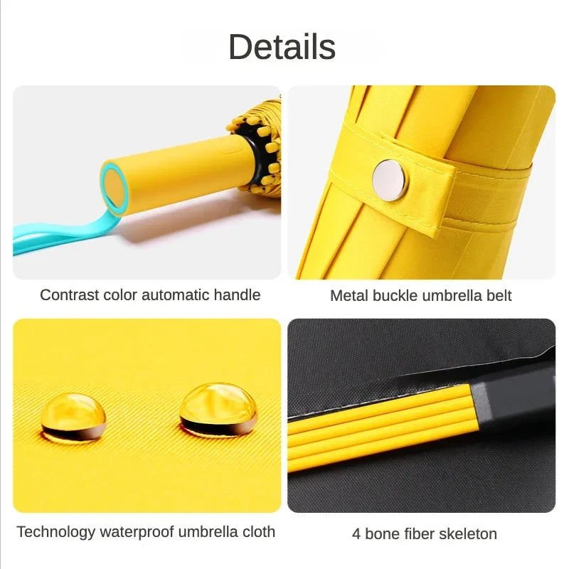 Paraguas Automático Cortavientos de 72 Huesos – Paraguas Grande Plegable para Lluvia con Protección UV para Hombres y Mujeres, Paraguas Impermeable de Alta Resistencia para Exteriores