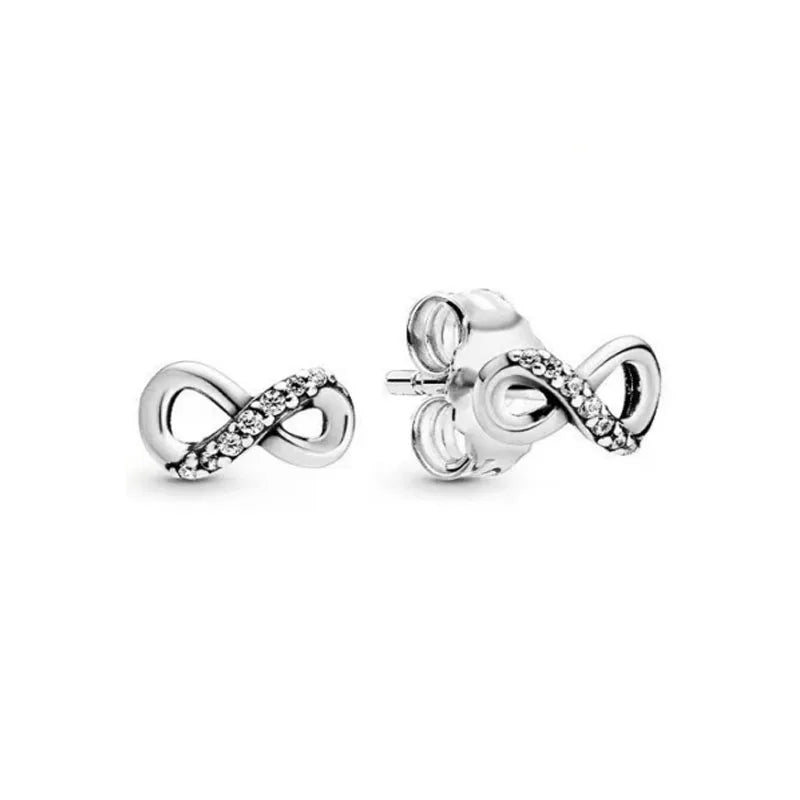Juego de pendientes de tuerca de plata de ley 925 con hoja cuadrada, sol y luna para mujer, exquisito regalo de joyería europea