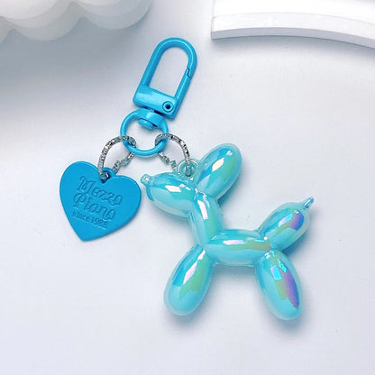 Cute Acrylic Balloon Dog Keychain – Cartoon Y2K Bag Pendant for Women & Couples, Car Key Chain, Jewelry Gift & Decorative Accessory