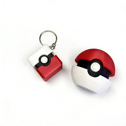 Hot Pokémon Pokéball Fidget Toy Keychain – Press Button Stress Relief Pendant Decoration