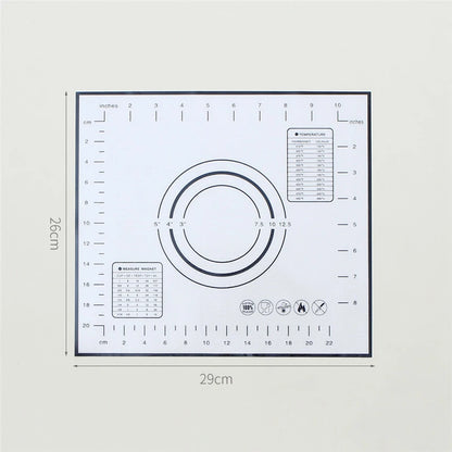 Tapete de silicona para hornear - Tapete antiadherente para amasar masa de 40/50/60 cm, lámina grande de cocina para extender masa para pizza, pan, pastel y preparación de horneado, almohadilla reutilizable de grado alimenticio