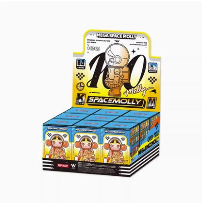 POP MART MEGA Space Molly 100% – Série 4e anniversaire – Boîte Mystère Figurines de Collection