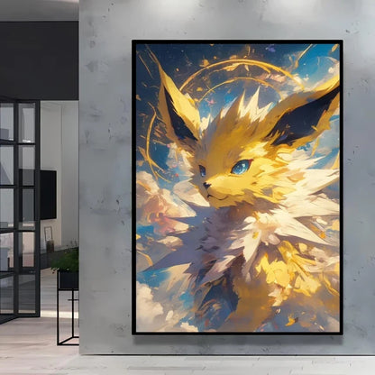 Pokémon Umbreon Canvas Wall Art – Stylish High Quality Decorative Painting for Home (Multiple Sizes)