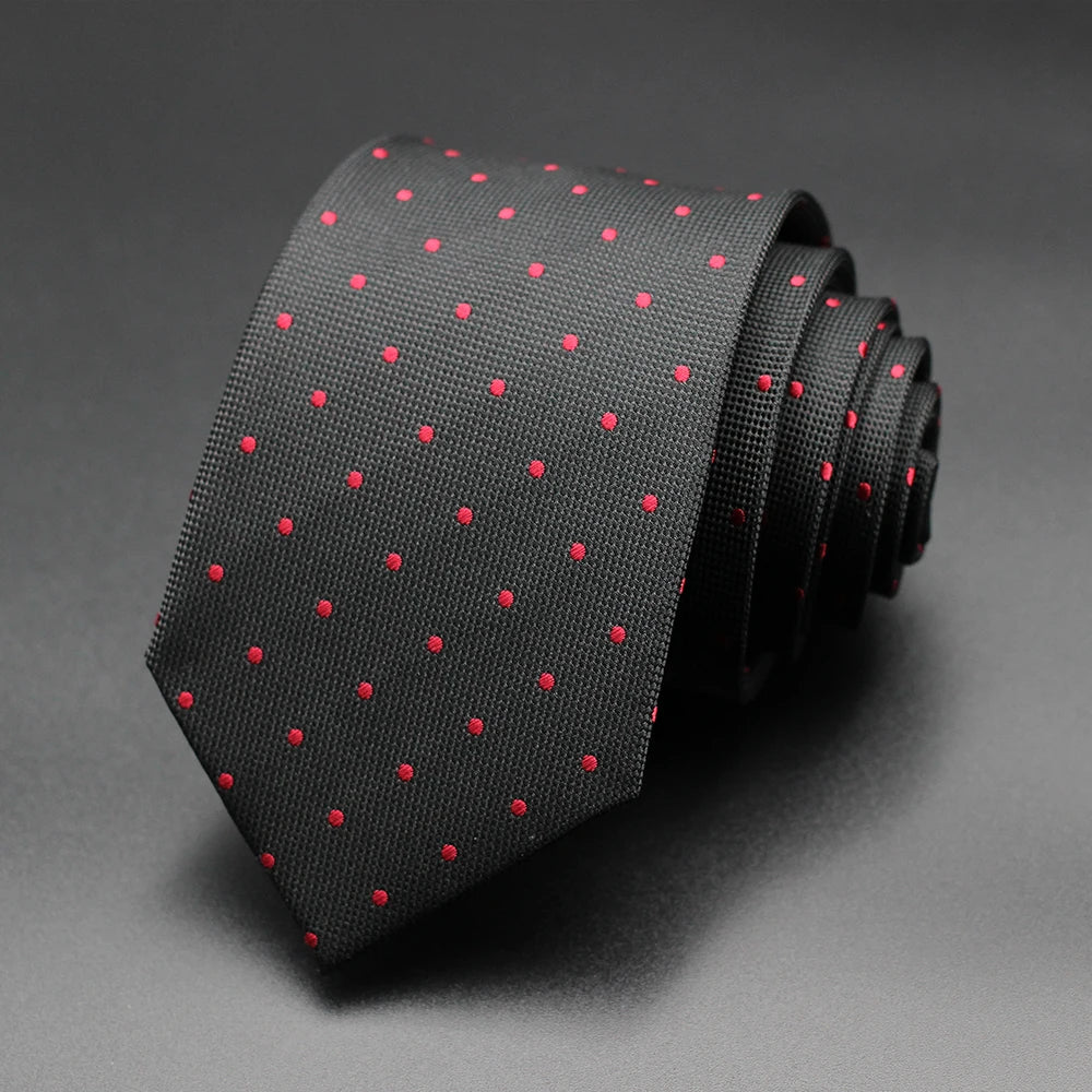 Corbata Floral de Puntos para Hombre – Corbata Casual de Moda Azul Roja Amarilla para Negocios, Bodas y Ocasiones Formales | Accesorio de Regalo