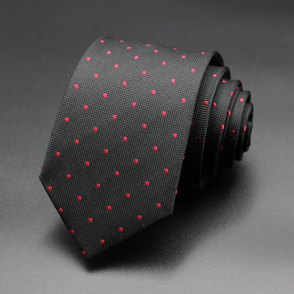Corbata Floral de Puntos para Hombre – Corbata Casual de Moda Azul Roja Amarilla para Negocios, Bodas y Ocasiones Formales | Accesorio de Regalo