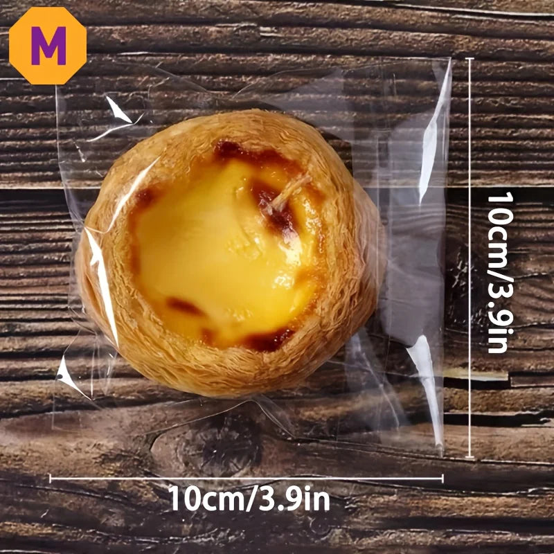 100PCS Bolsas de Plástico Transparentes Autoadhesivas para Regalos, Galletas, Dulces, Joyas y Empaque de Bizcochos