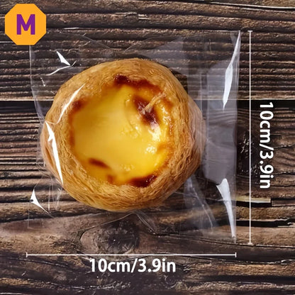100PCS Bolsas de Plástico Transparentes Autoadhesivas para Regalos, Galletas, Dulces, Joyas y Empaque de Bizcochos