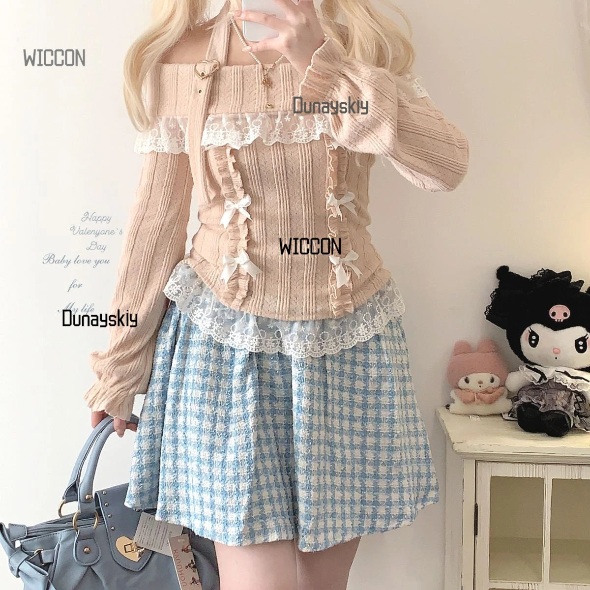 Woman Character Angel Role Play Costume – Japanese Anime Kimono Slit Elf Goddess Dress COS Uniform Set