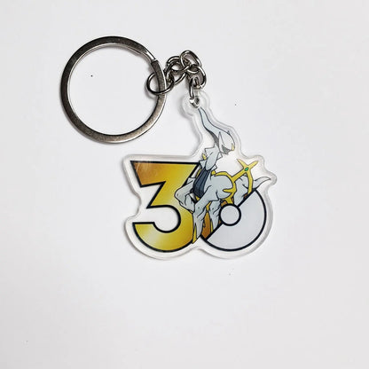 Pokémon 30th Anniversary Acrylic Keychain – Captain Pikachu, Eevee & Eeveelutions (50 Styles)