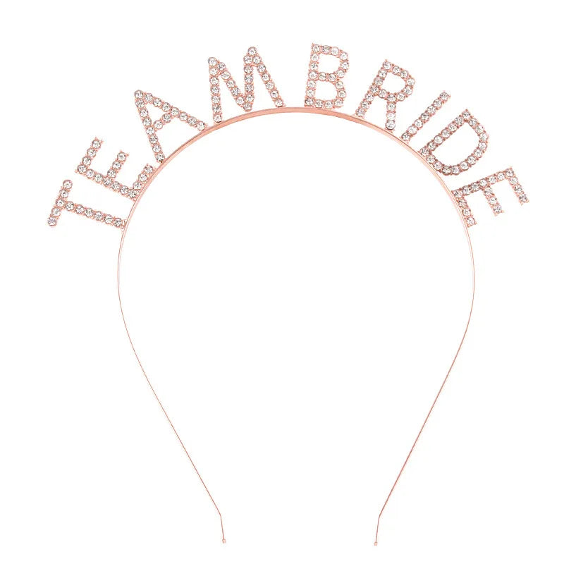 BRIDE Crystal Headband – Bridal Hair Accessory for Weddings, Bachelorette Parties & Bridesmaids