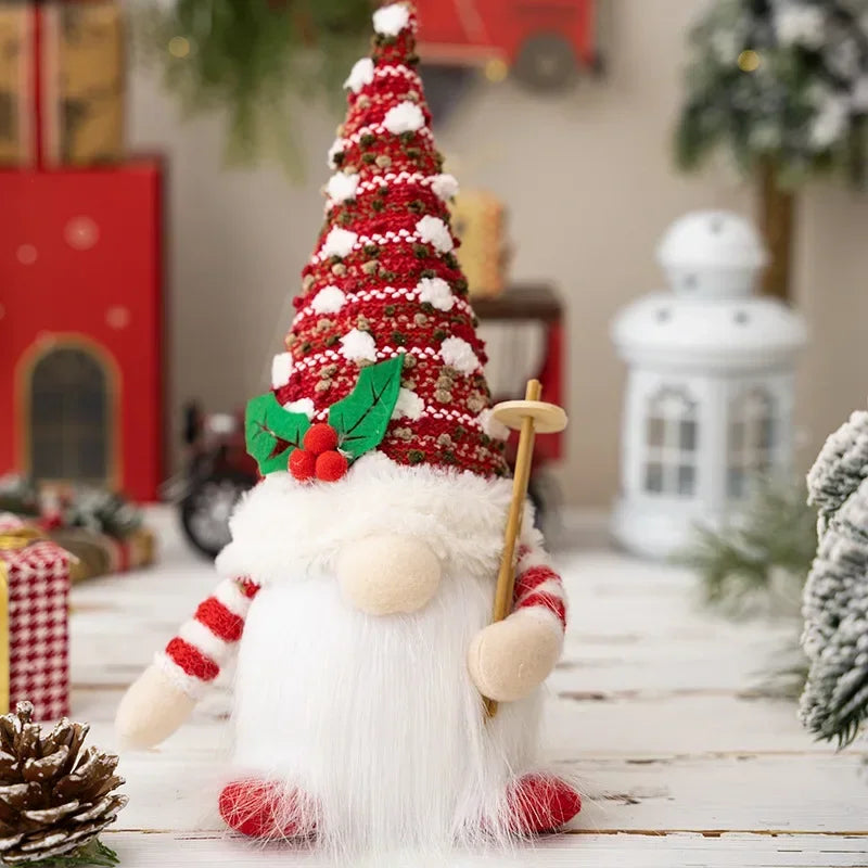 1–3PCS Christmas Gnome Reindeer Decorations 2026 – LED Glowing Gnome Doll Night Light for Xmas Tree, Home Decor, Gifts & New Year 2027