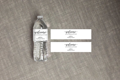 Personalized Wedding Water Bottle Labels – Custom Thank You Stickers for Bridal Shower, Birthday Party & Wedding Welcome Gifts | Event Decor