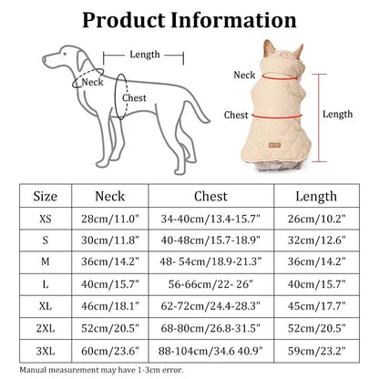NONOR Winter Dog Jacket – Waterproof & Warm Pet Coat for Medium & Large Dogs, Cozy Outdoor Clothing for French Bulldogs, Labradors & More