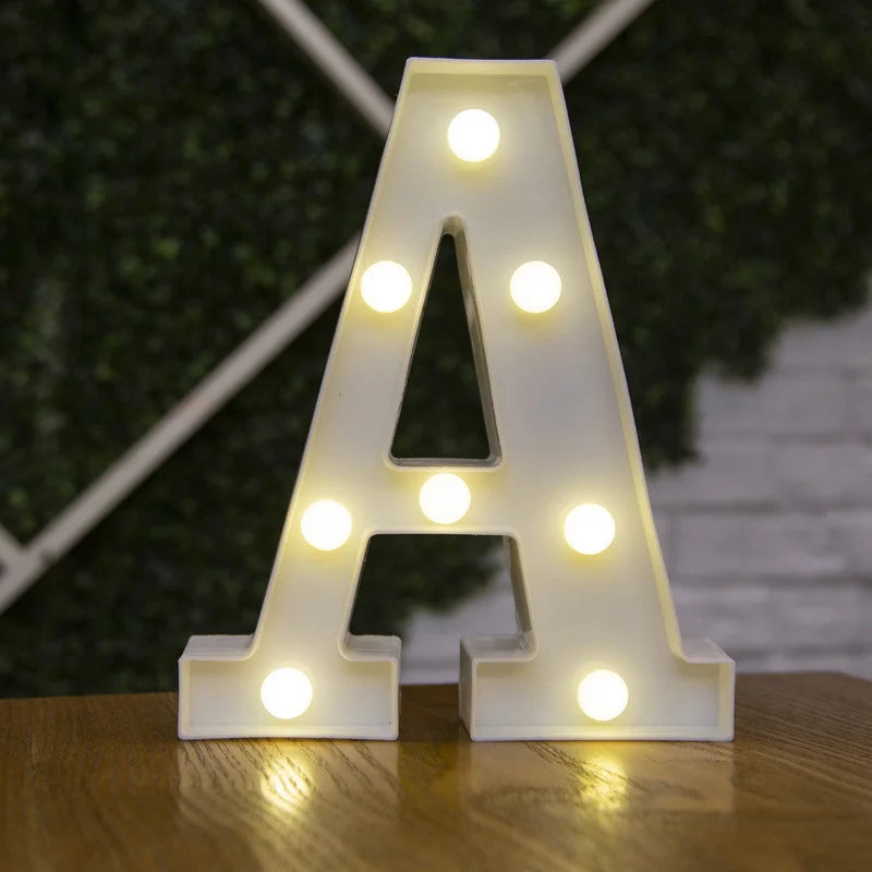 Alphabet & Number LED Night Lights – Personalized Letter Lamps for Birthday Parties, Weddings, Bedrooms, Wall Decor & Home Decorations