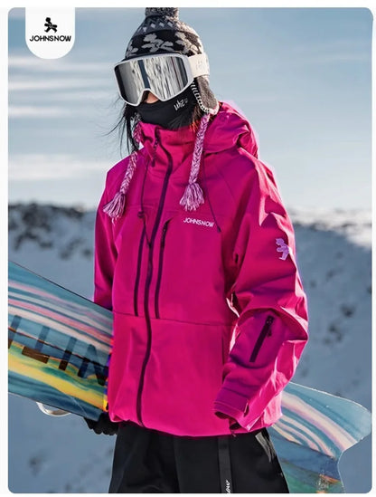 John Snow Unisex Ski Jacket – 2026 Waterproof & Breathable Winter Coat, Warm Snowboarding and Outdoor Sports Outerwear for Men & Women