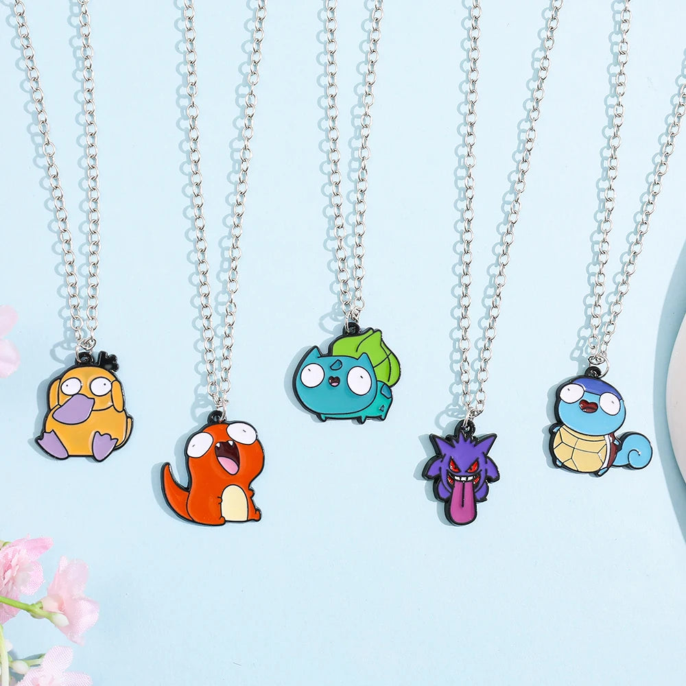 Pokémon Metal Figure Toy – Pikachu, Squirtle, Psyduck & Charmander Collectible Gift