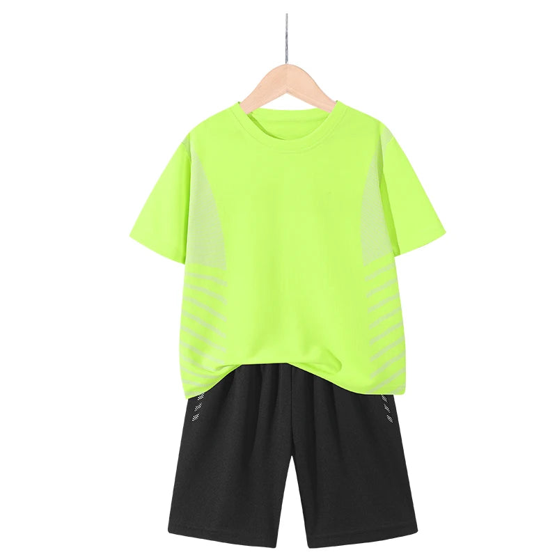 Maillot et short de football pour enfants Ensemble d'entraînement 2 pièces pour garçons