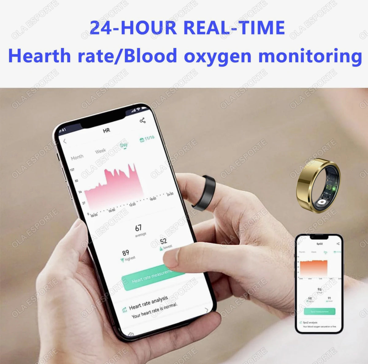 R11C 2026 Smart Ring – Blood Pressure, Heart Rate & Sleep Monitoring, IP68 & 5ATM Waterproof Multi-Sport Ring for Men & Women