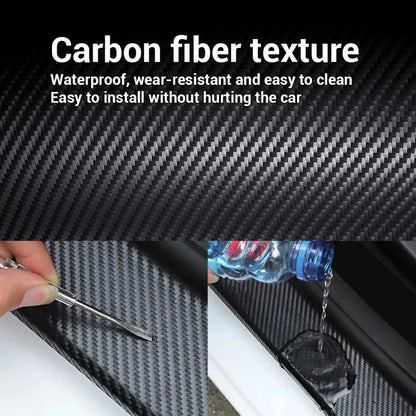 Cinta protectora de nanofibra de carbono 1-5M – Tira de película impermeable autoadhesiva para protección de puertas de coche, espejos, parachoques y bordes