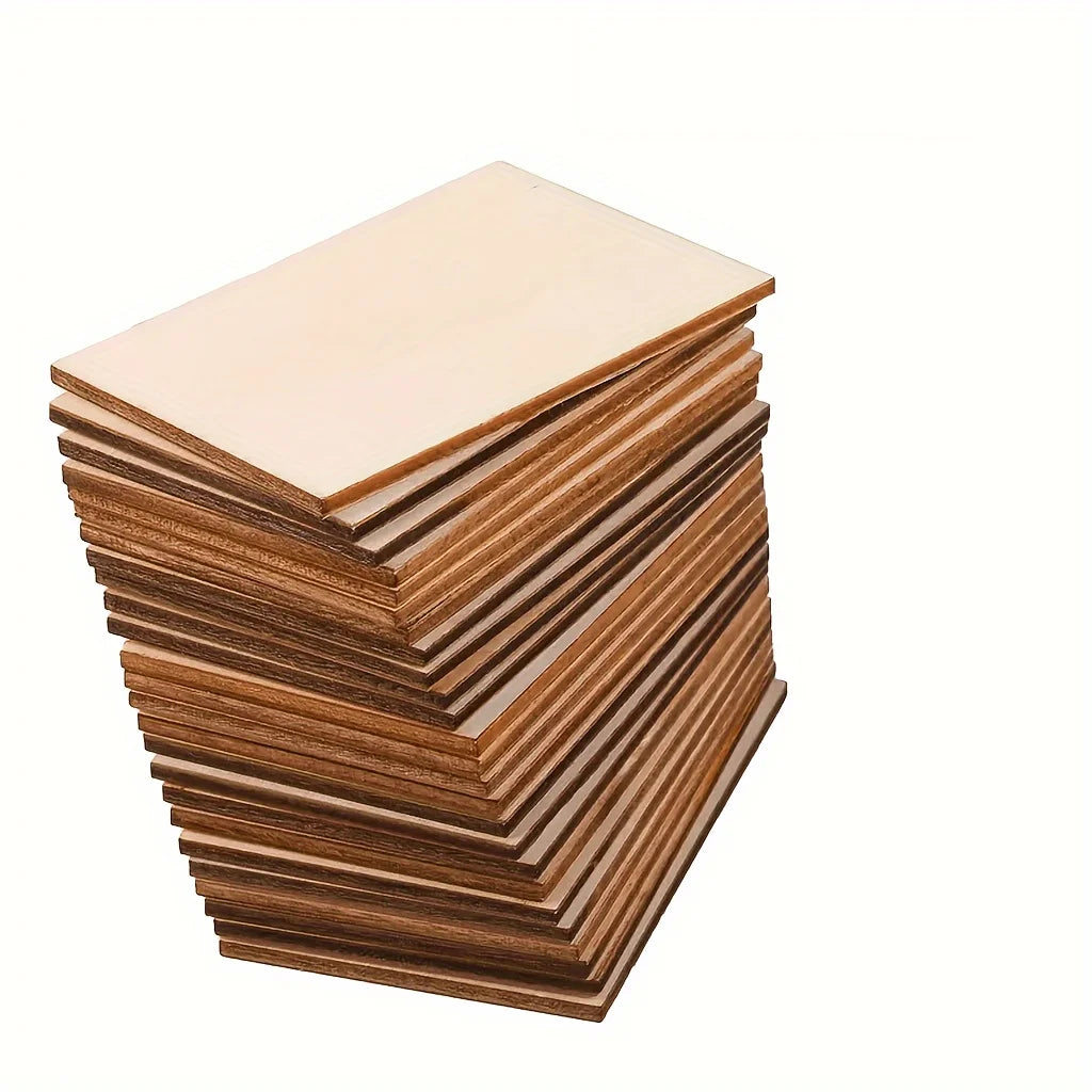 Feuilles de contreplaqué de tilleul (4 à 48 pièces) – Panneaux de bois de 20 × 30 cm découpés au laser de 2 mm pour les loisirs créatifs, la gravure laser, la peinture et la fabrication de modèles