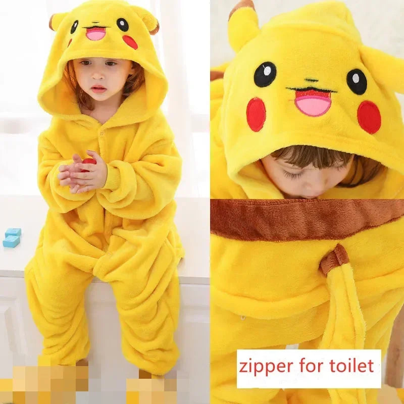Pokémon Kigurumi Pajama Onesie – Pikachu, Gengar, Snorlax & More Anime Cosplay Sleepwear