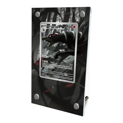 Présentoir en acrylique pour cartes Pokémon – Ronflex, Évoli, Mewtwo, Bulbizarre, Psykokwak et support de protection de style brique pour figurines