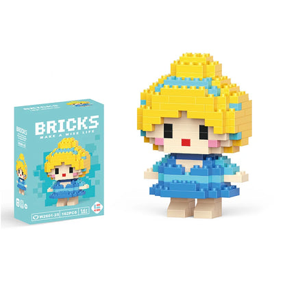 Disney Stitch & LinaBell Building Blocks Set – Cartoon Character Figures, DIY Assembly Bricks & Creative Construction Toy Gift for Kids