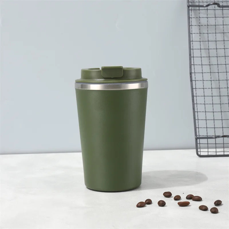 Custom Engraved Thermos Mug – Personalized Double-Wall Stainless Steel Insulated Travel Cup with Name for Coffee & Tea
