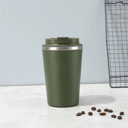Custom Engraved Thermos Mug – Personalized Double-Wall Stainless Steel Insulated Travel Cup with Name for Coffee & Tea