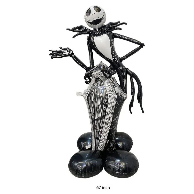 Halloween Aluminum Foil Balloons – Large Standing & Seated Bat, Pumpkin, Ghost & Monster Inflatable Balloons for Halloween Party Decorations